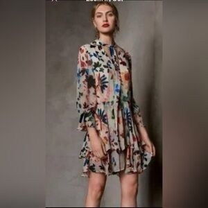 Alice + Olivia Velvet Floral Printed Size XS